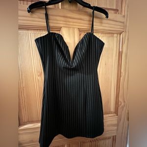 Reformation striped mini dress